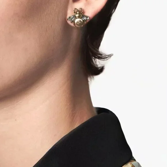 Gucci Bee GG Earrings - Picture 5 of 5
